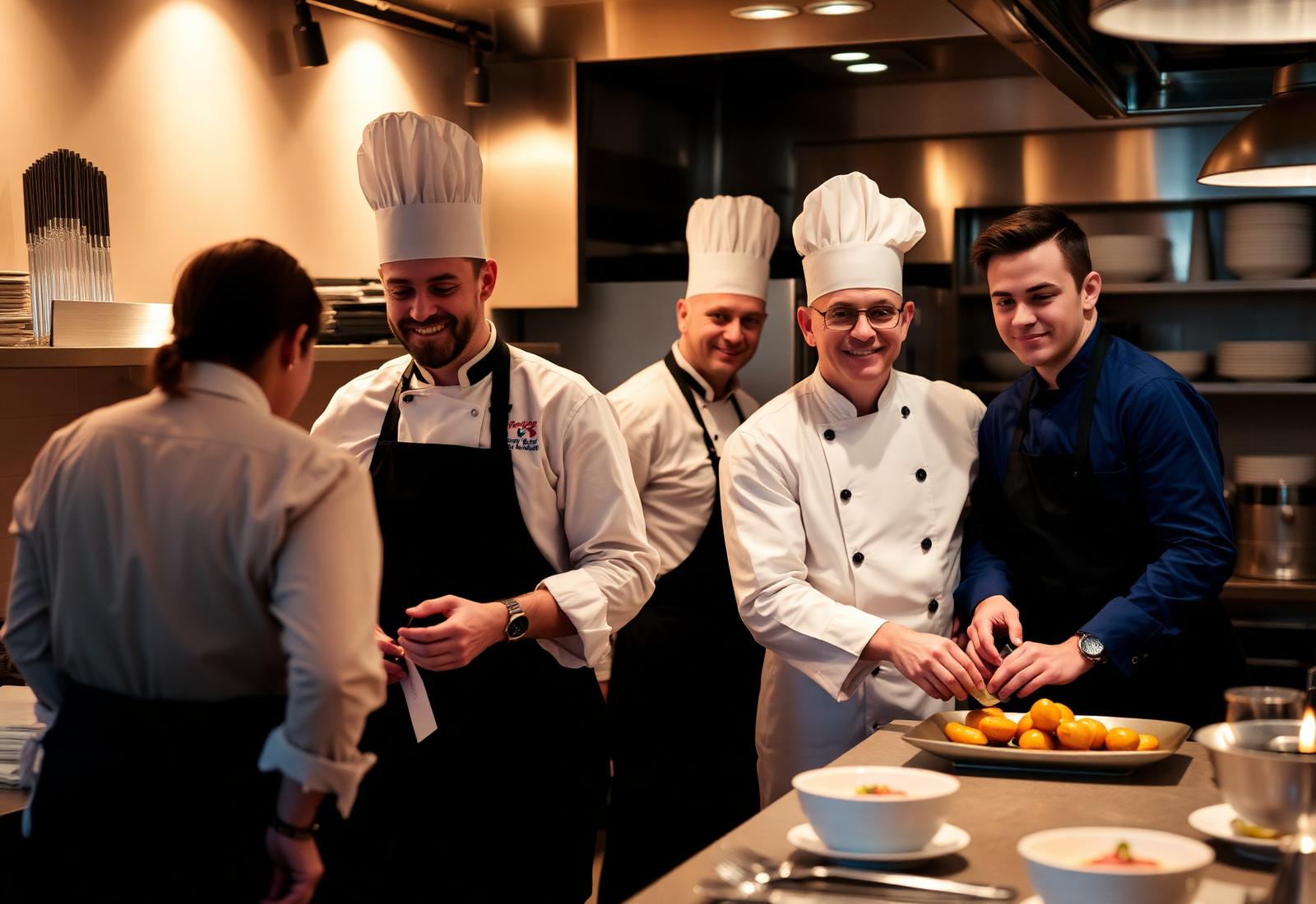 Hospitality team at work across the group